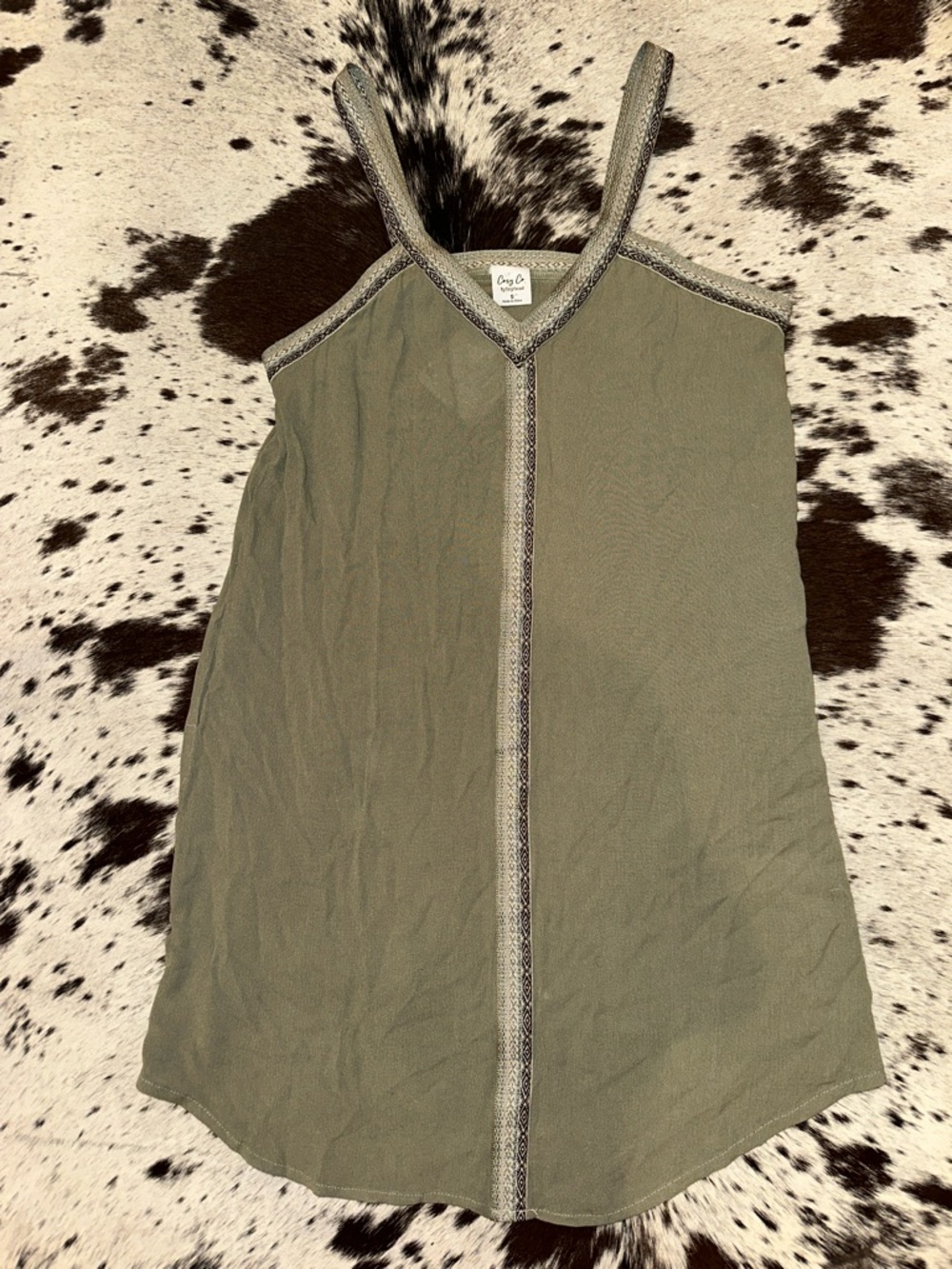 Green Cozy Casual Tank Dress